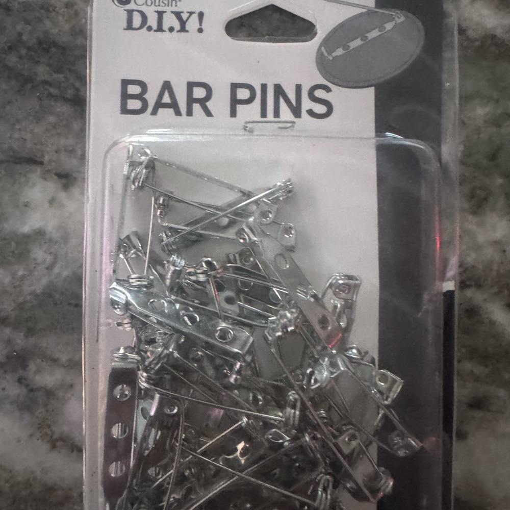 Silver Bar Pins